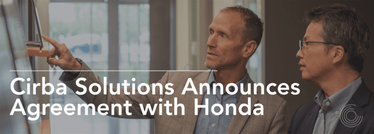 Cirba Solution Agreement with Honda